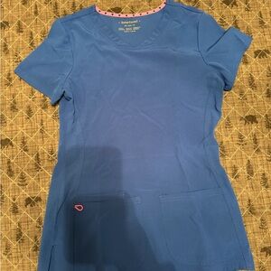 HeartSoul Classic Blue Scrub Top